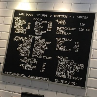 Harrells Menu